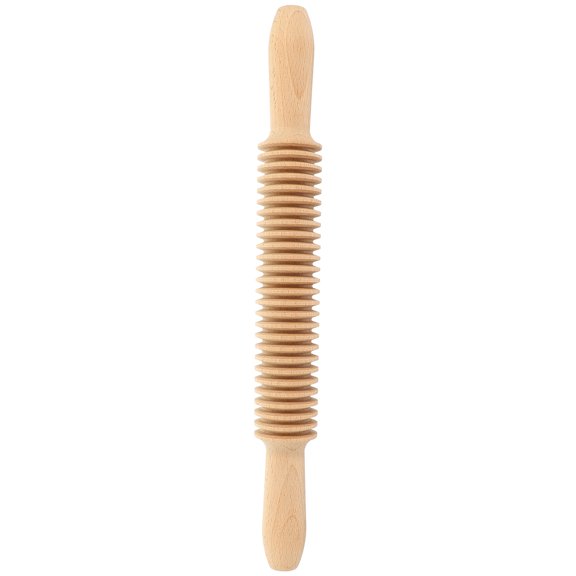 FOMIYES Wooden Spaghetti Pasta Cutter Roller Pin for Kitchen Baking, Dough Rolling, and Homemade Pasta Preparation