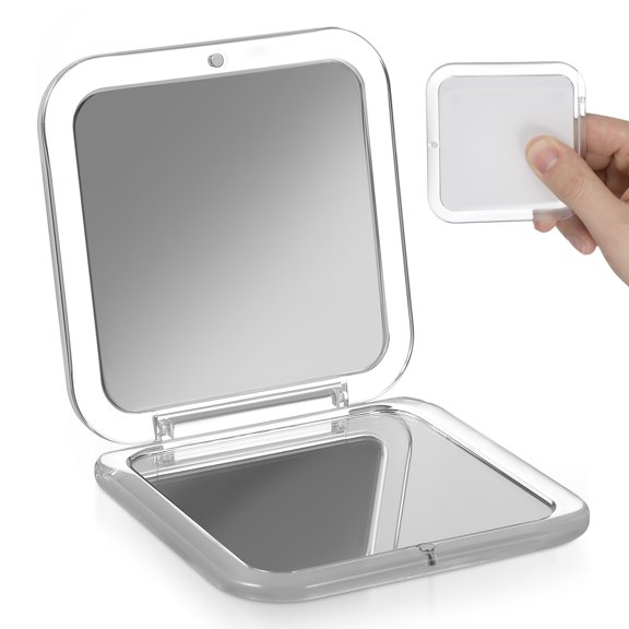 Raindrops Protector Strip Compact Square Pocket Mirror Mini Cosmetic