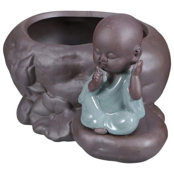 Raindrops Purple Clay Zen Flower Pot Hydroponic Indoor Plant Pots Plants