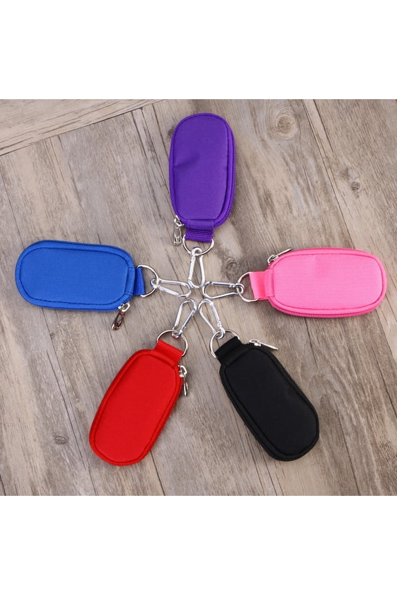 Purple Cloth Essential Oil Storage Bag with Elegant Handle for Travel and Home Holds 2ml Bottles