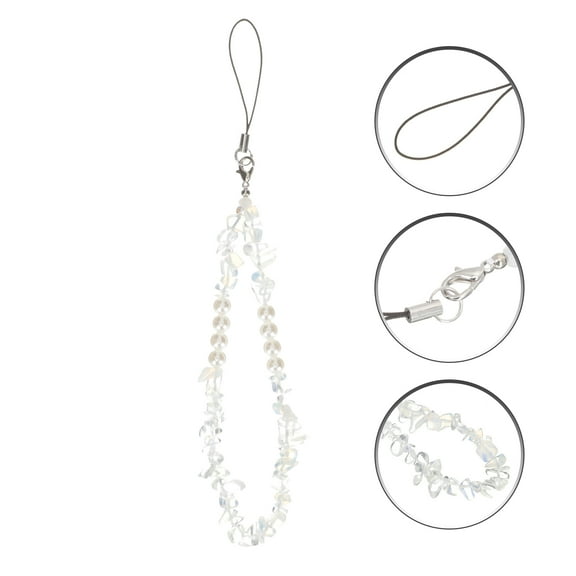 Raindrops Purple Phone Strap with Detachable Bracket for Cell Phone Stand Use Made of Plastic 1 Piece