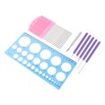 thumbnail image 1 of Raindrops Quilling Paper Set with Stainless Steel Tools and Plastic Pen for DIY Craft Projects Assorted Color, 1 of 8