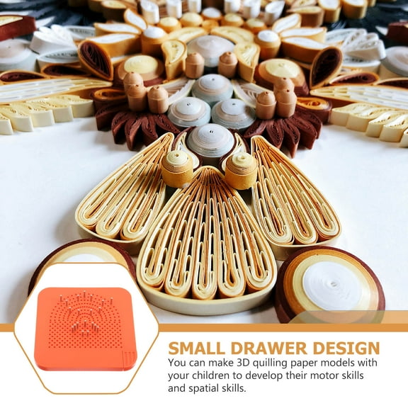 Raindrops Quilling Weaving Tool Paper Quilling Board for Crafts and Jewelry Making Plastic Crafting Board for Handmade Paper Folding Crafting Accessories