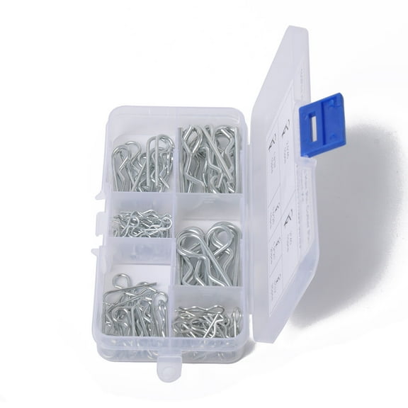 Raindrops  R Shape Cotter Pin Steel Hairpin R-type Zinc Plated