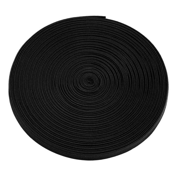 Raindrops ROSENICE 10m x 6mm Flat Elastic Band DIY Stretch Knitting Band Sewing Elastic Spool Cord Elastic Band for Underpants Sleeves (Black)