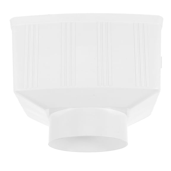 Raindrops PVC Rectangular Downspout Diverter for Rainwater Collection Systems, Gutter Water Diverter for Villas, Sheds, and Outdoor Use