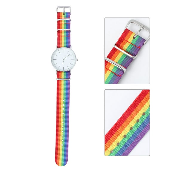 Raindrops Rainbow Designed Watch for Women Stainless Steel Alloy Comfortable Durable Multi Color 3 5 Inch