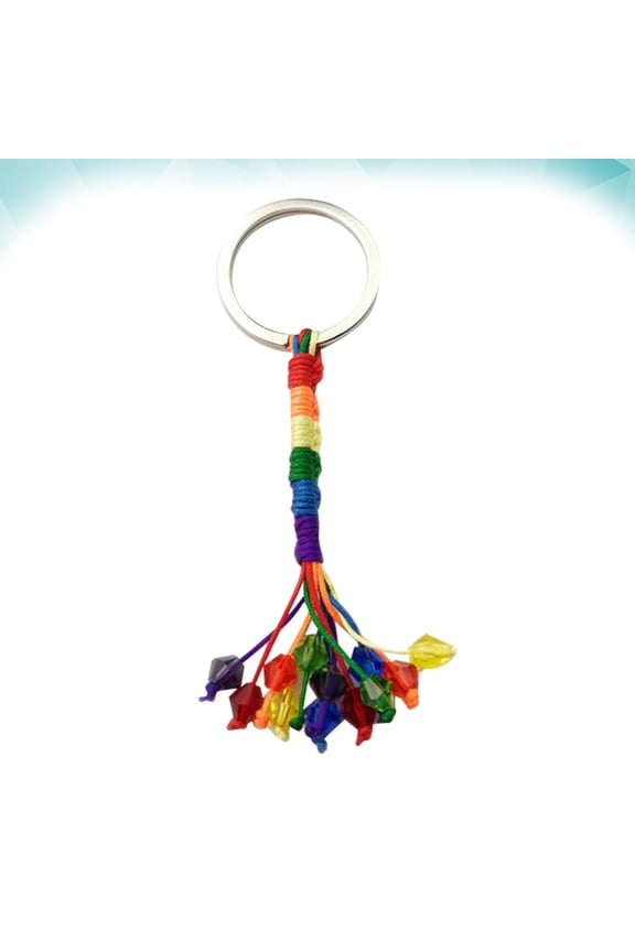 Rainbow Keychains Made of Durable Metal Perfect for Holding Keys Assorted Color Exquisite Design 2pcs