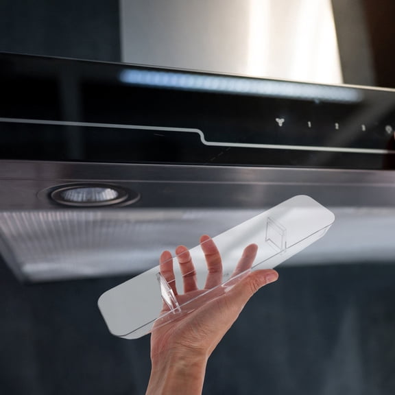 Raindrops Clear Plastic Grease Cup for Range Hood Maintenance, Construction, Easy to Clean, Ideal for Stove and Kitchen Use