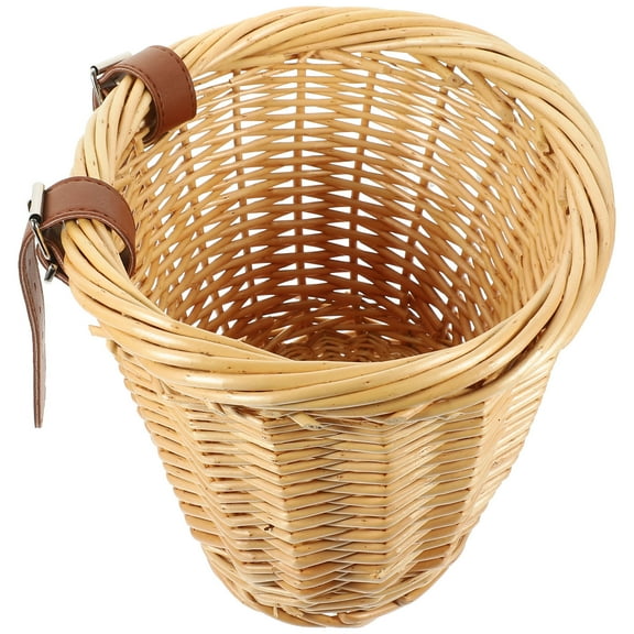 Raindrops  Rattan Basket Food Lid Imitation Handmade Woven Cart Wicker Trays Child