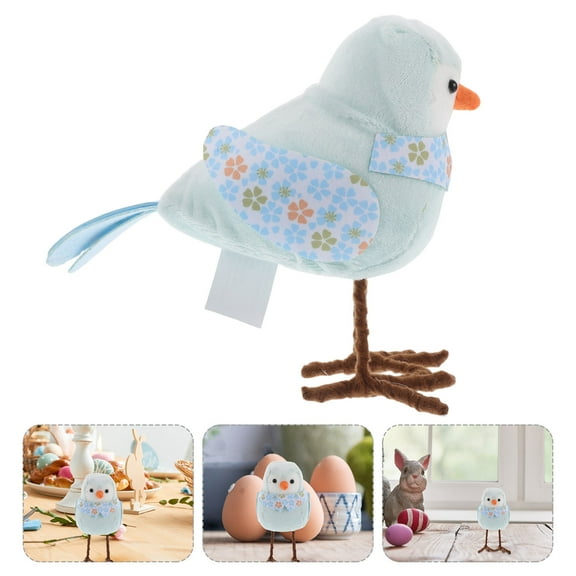 Raindrops Realistic Birds Figurine For Easter Artificial Birds Model For Home And Garden Ornaments Lifelike Bird Statue For Desk Ornaments