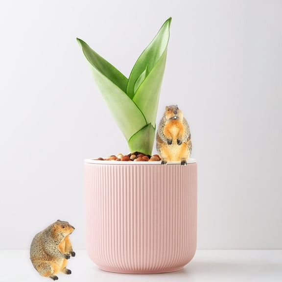 SHINYPASING Multicolor Groundhog Figurine Imaginative Play 4Pcs 2.5X2.2X1.8In