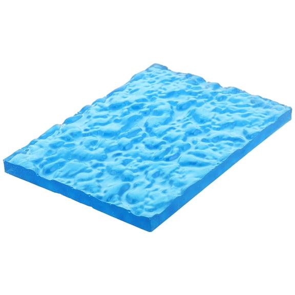 Raindrops Realistic Sea Surface Resin Base Ocean-Themed Display Stand Detailed Water Wave Texture for Model Figures Collectibles Decoration