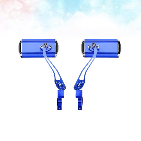 Raindrops Rear View Handlebar Mirrors for Bike Cycling Safety Adjustable Side Mirrors