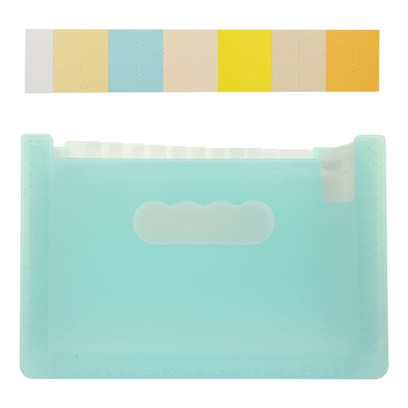 CHICHUMID Receipt Organizer Sky Blue PP Material Portable File Folder for Office and Travel Storage