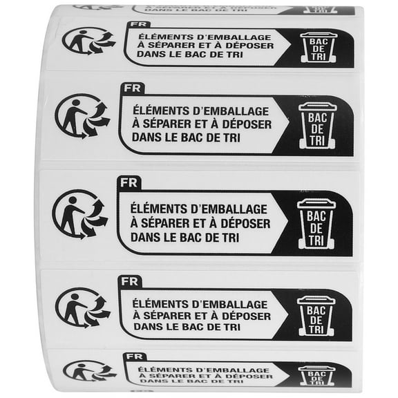 Raindrops  Recycle Stickers Self-adhesive Labels for Garbage Recycling Waste Sorting