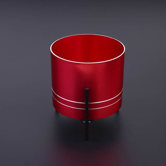 Raindrops Red Aluminum Alloy Flower Pot with Triangle Rack for Succulents Creative Desk Decoration Save Space