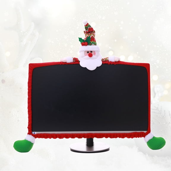 FOMIYES Red Computer Screen Cover Protector, Cloth Guard for Christmas Festival Decoration and Device Safety