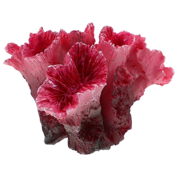 Raindrops Red Coral Reef Decor Fish Tank Decorations Beautiful Ornament