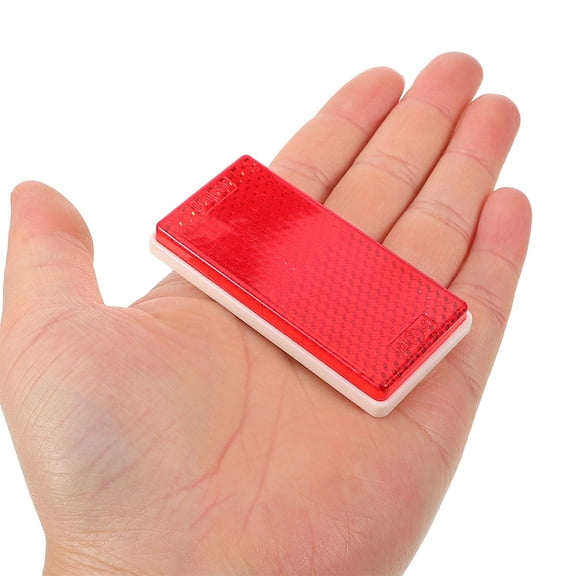 Raindrops Red Plastic Reflectors for Decoration Enhanced Night Safety High Reflectivity Splashproof 2pcs