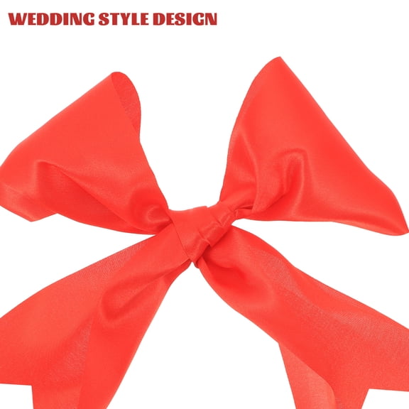 Raindrops Red Polyester Ribbon 1 Roll for Diy Making and Party Decoration 2000cm x 10cm