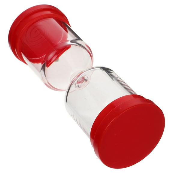 Raindrops Red Refillable Sand Timer for Home Use Openable Hourglass Design Easy to Clean and Maintain 2.5 Inches