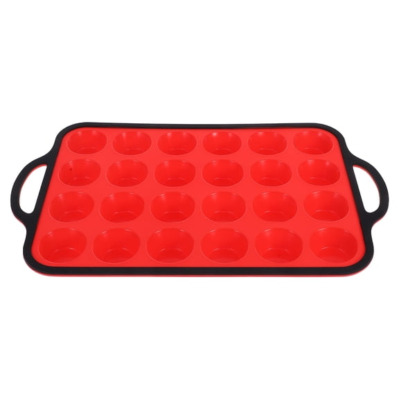 FOMIYES Mini Muffin Tray Silicone Non-Stick High Temperature Resistance for Baking Enthusiasts 1Set