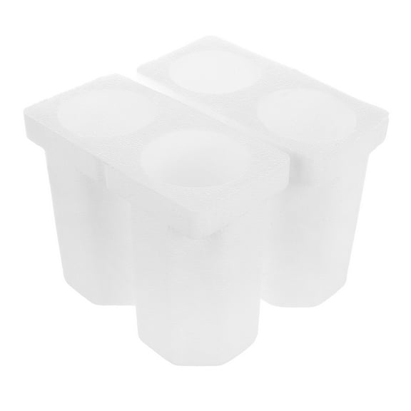 Raindrops Protective Foam Wine Box Internal Structure, White, Picnic and Travel Wine Carrier