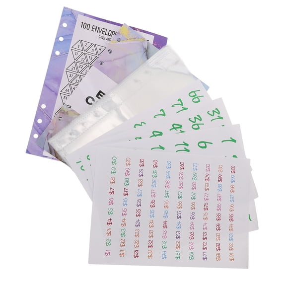 Raindrops Refill Challenge Savings Book Money Binder Refills Inner Cores