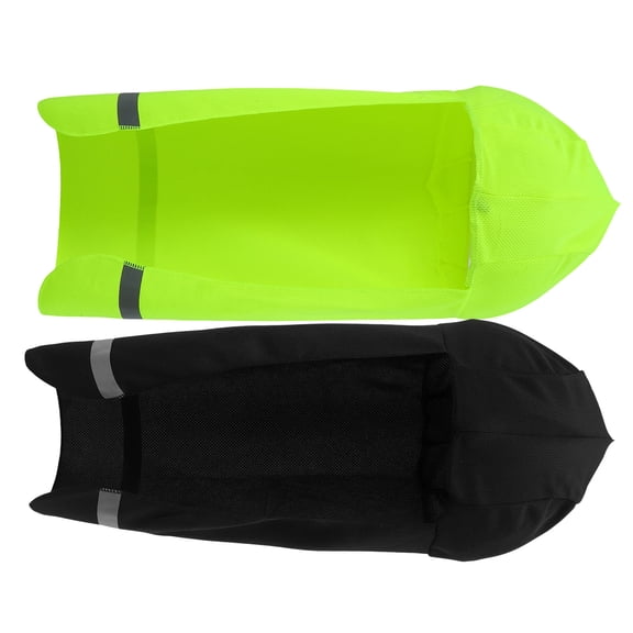 FOMIYES 2-Pack Outdoor Cycling Caps with Neck Flap, Reflective Safety Design, Breathable Cooling Hats for Running, Hiking & Sports