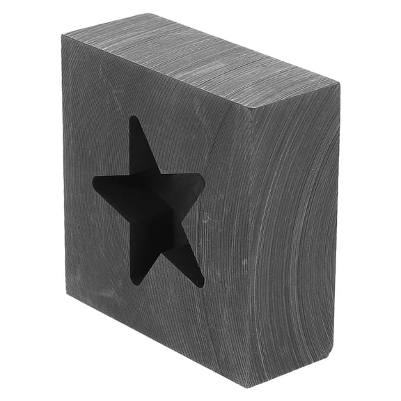 Raindrops High Temperature Grey Graphite Star Shaped Mold for Metal Casting and Smelting