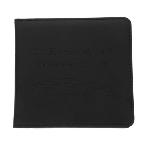 Raindrops Pattern Car Registration Card Holder and Driver License Cover Protector Wallet for Vehicle Document Storage