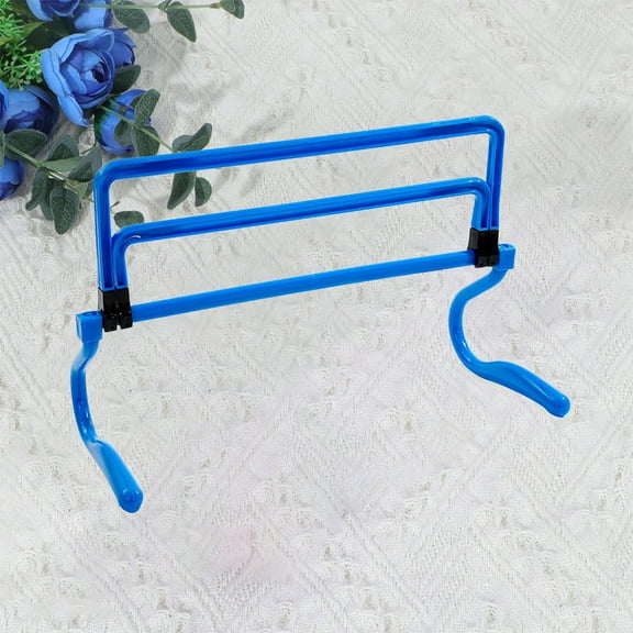 Raindrops Removable Training Hurdles Agility Hurdles Training Fitness Soccer Football Training Equipment Exercise Barrier Field Obastacles for (Blue)