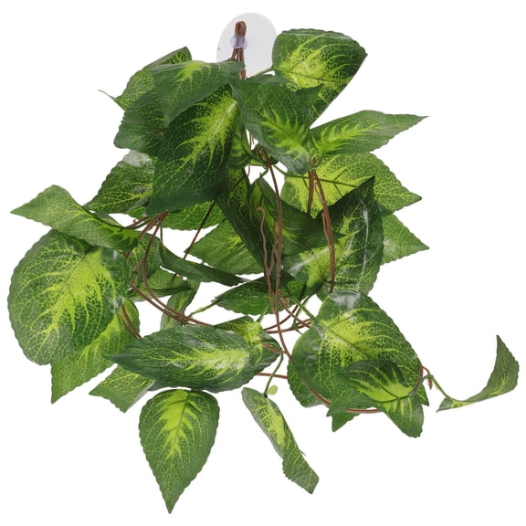 Raindrops Reptile Box Plants Decor 1Pack Light Green 55x23Cm Tortoise Habitat Accessories