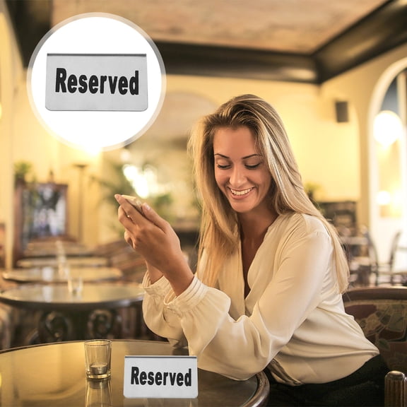 Raindrops Reservation Signs Buffet Restaurant Supplies Banquet Silver