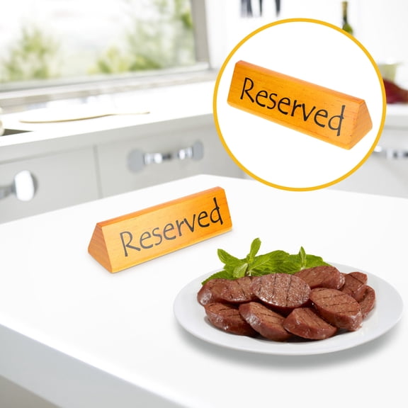 Raindrops Reserved Signs for Wedding Chairs Restaurant Table Silver LED