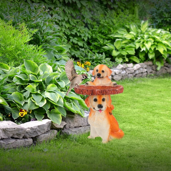 DEMACRIO Bird Feeder Resin Multi for Home Interior 1Pcs 4.72X5.50X8.25In