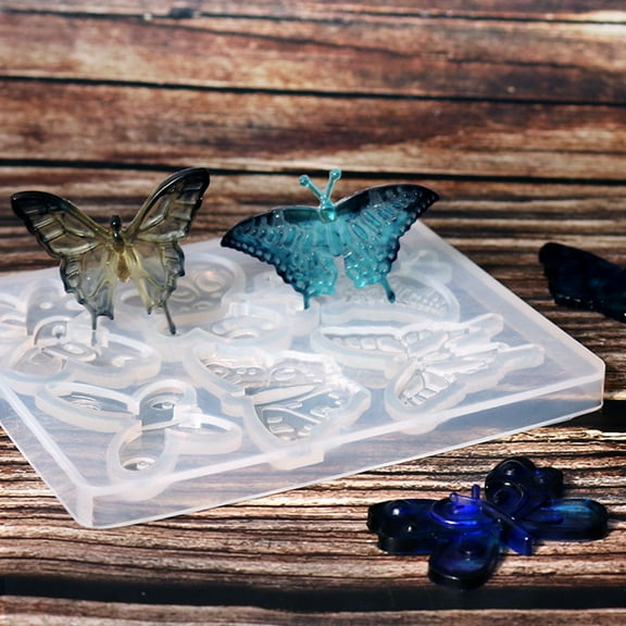 Raindrops Resin Clay Silicone Epoxy Casting Butterfly Jewelry Molds