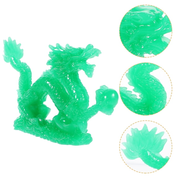 Raindrops Resin Dragon Statue Desktop Resin Dragon Figurine Chinese Dragon Statue Decoration