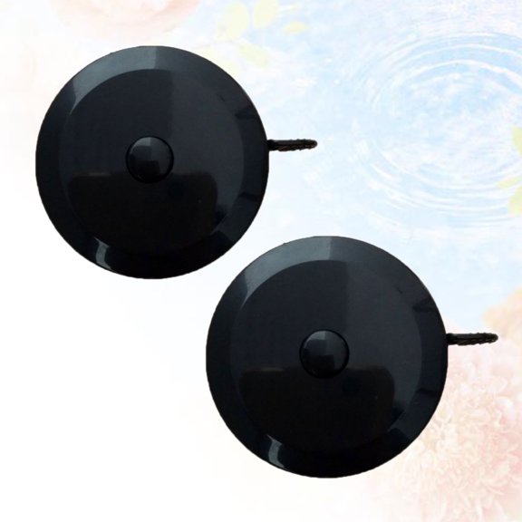Raindrops 2Pcs Black Retractable Round Measure Tape Dual Sided for Easy One Handed Precise Measurements