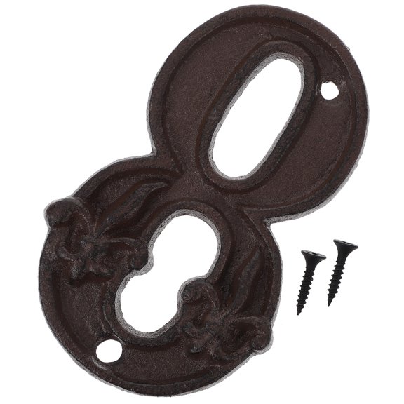 Raindrops Retro Door Number Hammered Appearance House Numbers