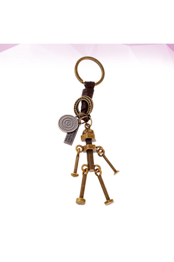1Pcs Funny Keychain Retro Robot Keyring Unique Decorative Keychain for Everyday Use