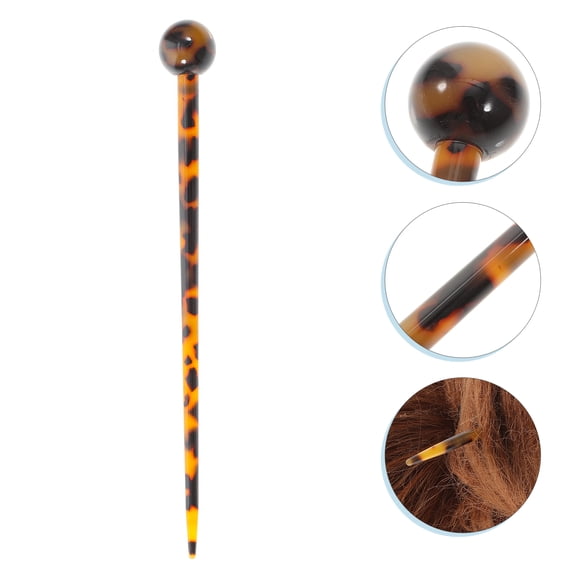 Raindrops Acetate Hair Stick for Women Tortoise Shell 1Pack Classic Style