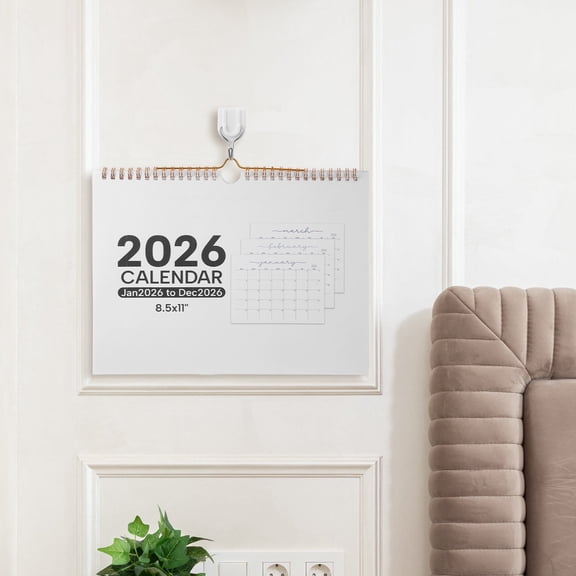 Raindrops 2026 Yearly Wall Planner Aesthetic Calendar for Home Office Classroom Use