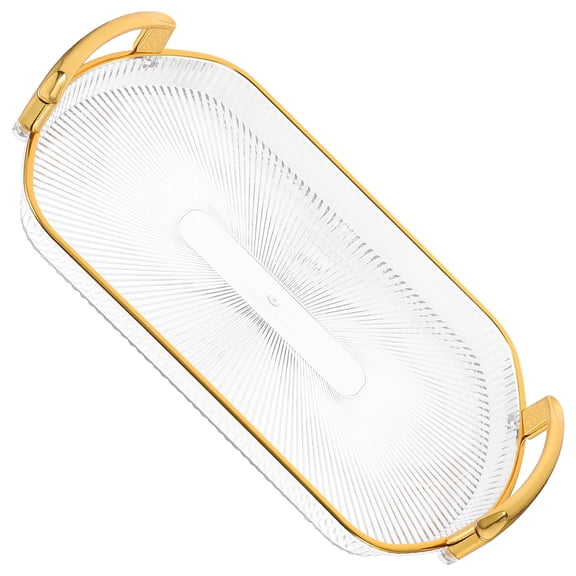 LABRIMP Rectangle Appetizer Serving Tray - Simple Design Storage Plate for Snacks and , 1 Pack