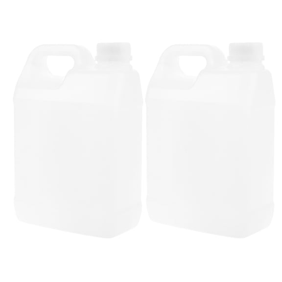 Raindrops Set of 2 Reusable Plastic Beverage Jugs with Leak-Proof Lids and Handles, White, Perfect for Daily Use and Storage
