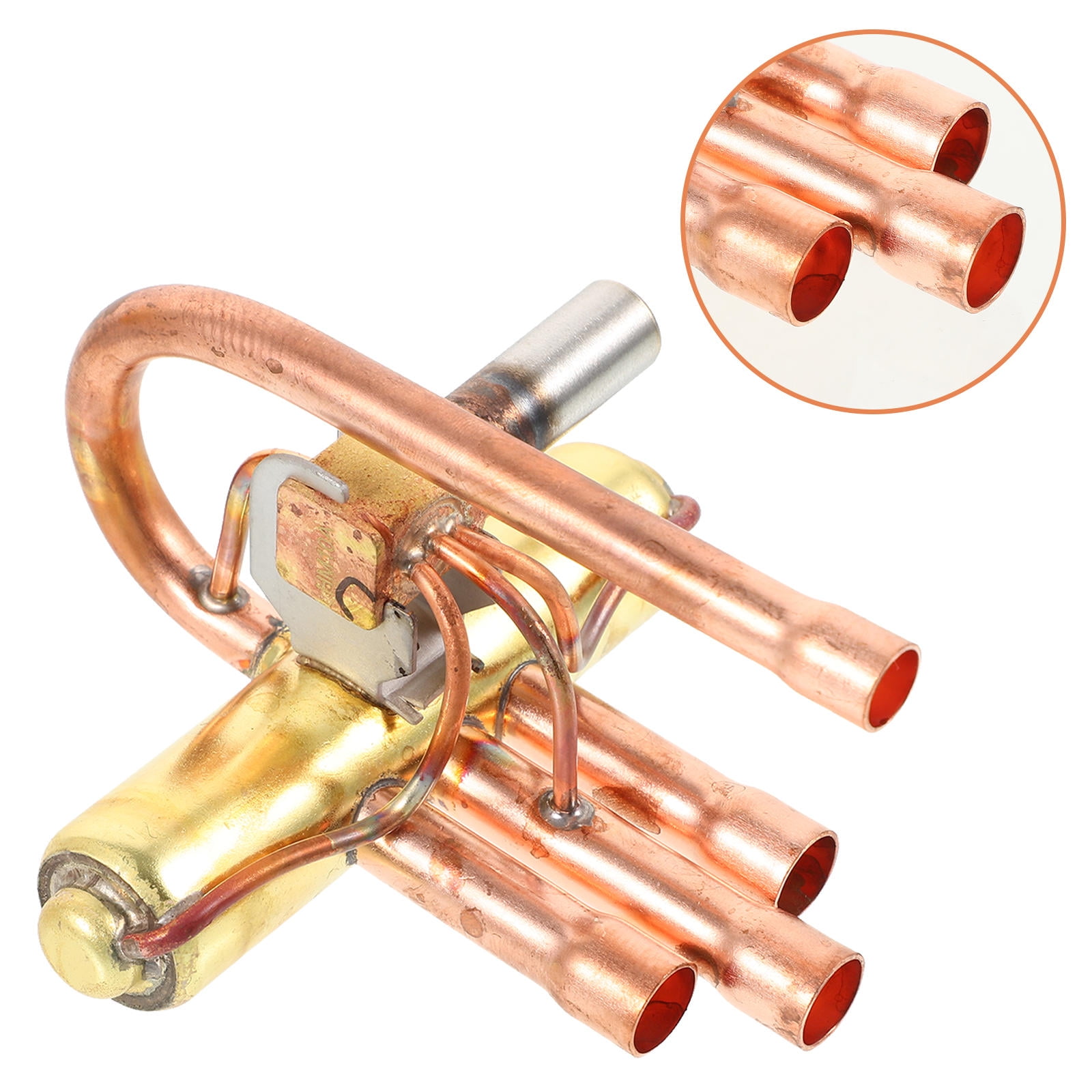 Fdit Air Conditioning Four-Way Reversing Valve - Copper 1P Refrigeration Replacement Part For Heat Pump Systems