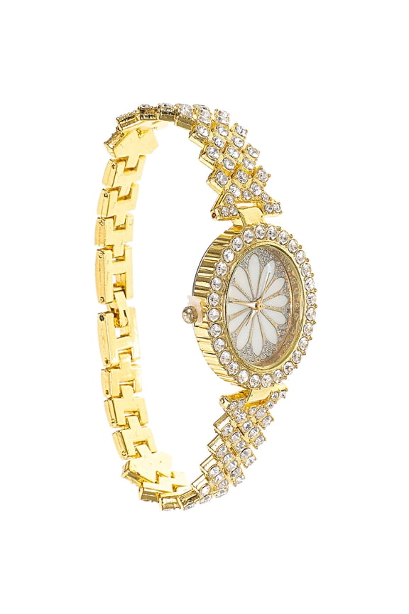 Women's Watch with Rhinestone Accents, Metal Build, Elegant Tone, Perfect for All Occasions, 0.98in Dial