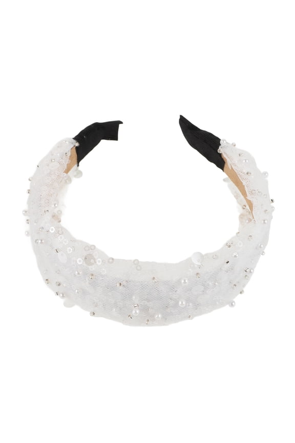 White Headband Simple and Sweet Versatile Use for Various Occasions