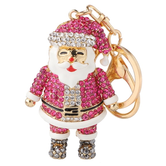 LABRIMP Holiday Keychain Decoration, Rosy Zinc Alloy Key , Environmental Metal, 1 Piece